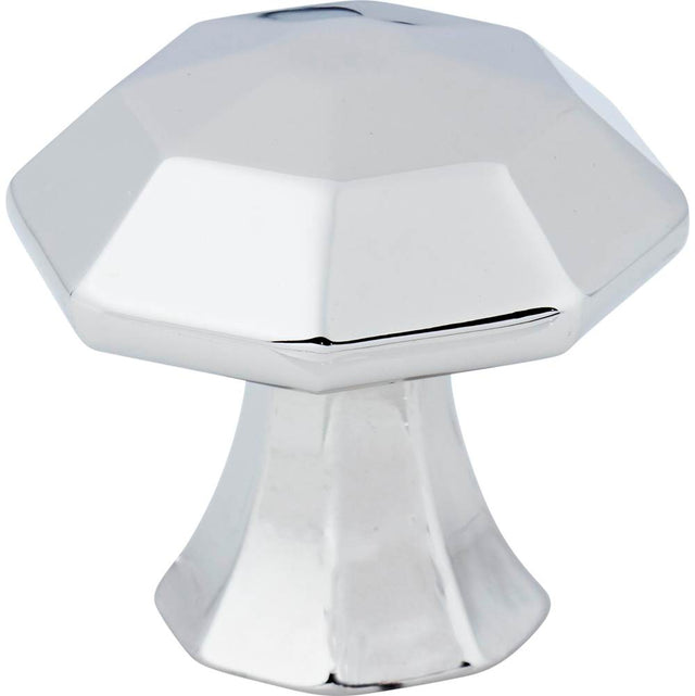Jeffrey Alexander - 1-1/4'' Overall Length Polished Chrome Octagonal Wheeler Cabinet Knob - Polished Chrome