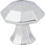 Jeffrey Alexander - 1-1/4'' Overall Length Polished Chrome Octagonal Wheeler Cabinet Knob - Polished Chrome