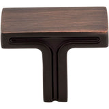 1-3/8'' Overall Length Brushed Oil Rubbed Bronze Rectangle Anwick Cabinet Knob