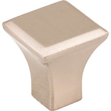 Jeffrey Alexander - 7/8'' Overall Length Satin Nickel Square Marlo Cabinet Knob - Satin Nickel