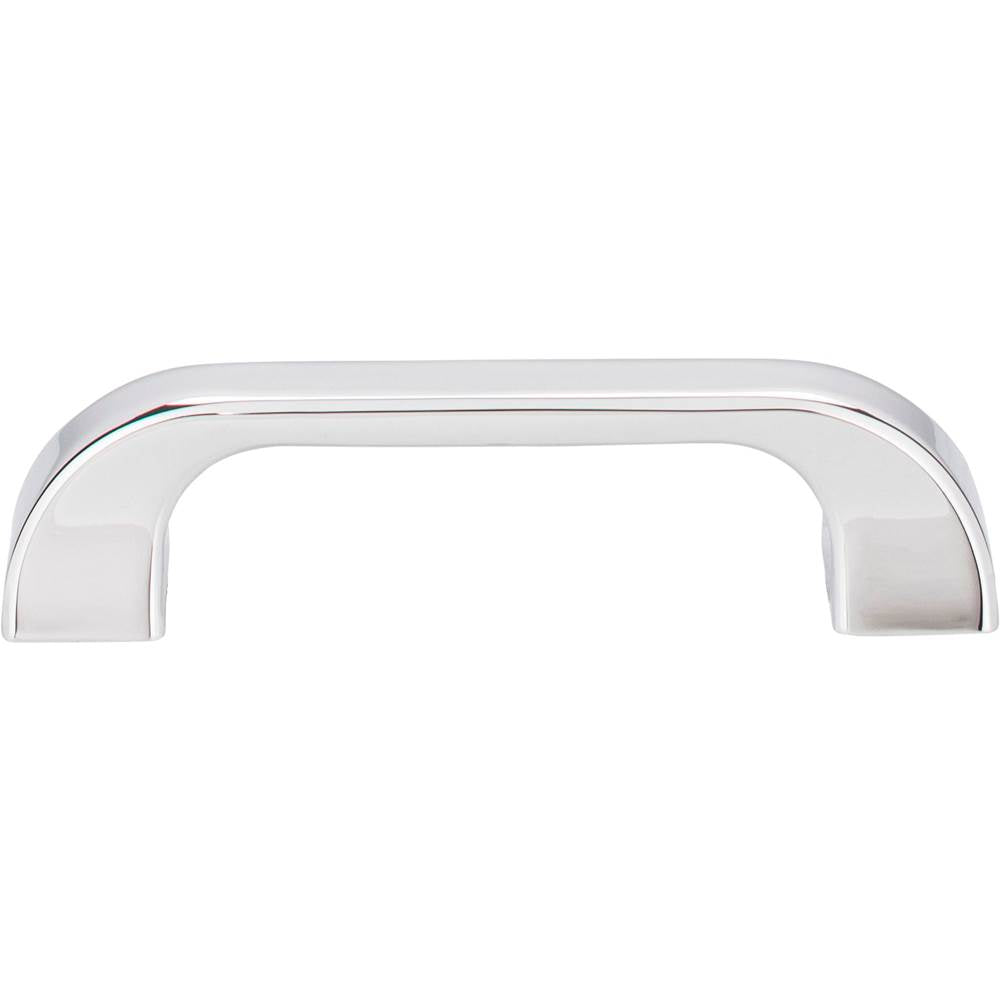 96 mm Center-to-Center Polished Chrome Square Marlo Cabinet Pull