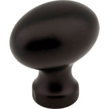 Jeffrey Alexander - 1-3/16'' Overall Length Matte Black Football Bordeaux Cabinet Knob - Matte Black