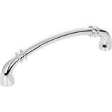 Jeffrey Alexander - 128 mm Center-to-Center Polished Chrome Marie Cabinet Pull - Polished Chrome
