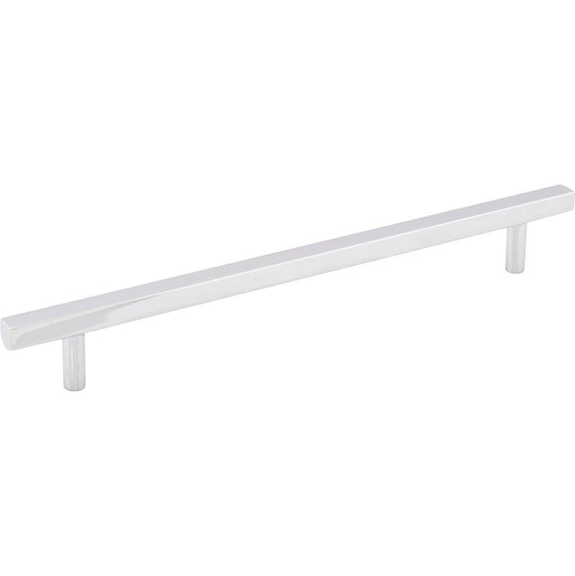 Jeffrey Alexander - 192 mm Center-to-Center Polished Chrome Square Dominique Cabinet Bar Pull - Polished Chrome