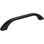 Jeffrey Alexander - 128 mm Center-to-Center Matte Black Square Sonoma Cabinet Pull - Matte Black