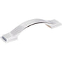 Jeffrey Alexander - 96 mm Center-to-Center Polished Chrome Strap Mirada Cabinet Pull - Polished Chrome