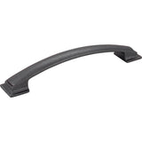 Jeffrey Alexander - 160 mm Center-to-Center Gun Metal Square Annadale Cabinet Pull - Gun Metal