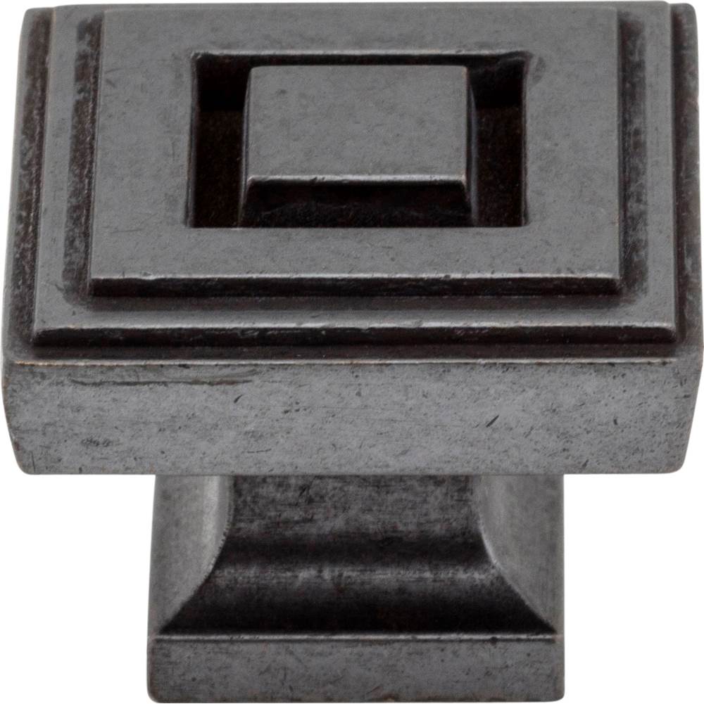 1-1/4'' Overall Length Gun Metal Square Delmar Cabinet Knob