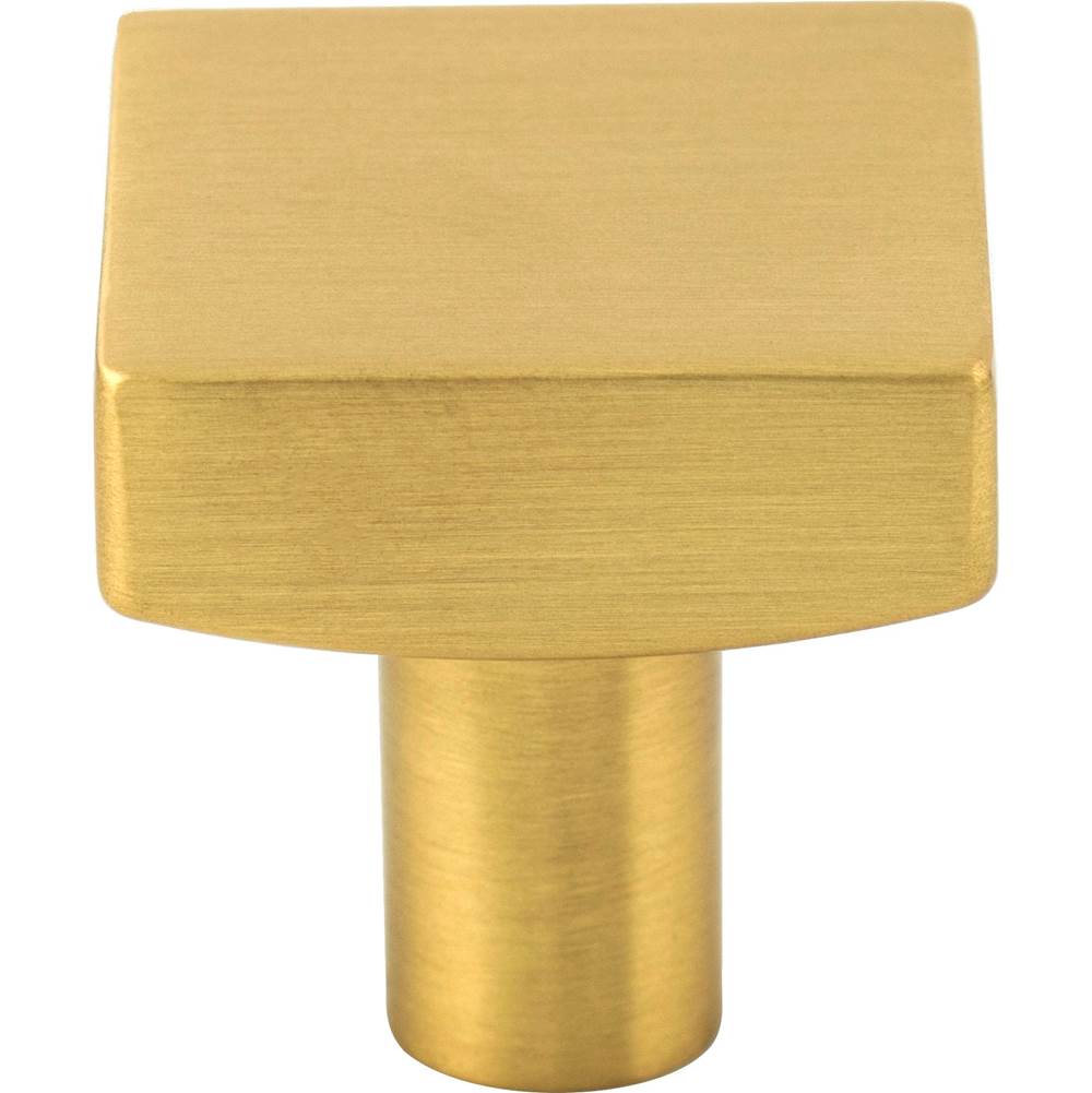 1-1/8'' Overall Length Brushed Gold Square Dominique Cabinet Knob