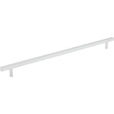 Jeffrey Alexander - 305 mm Center-to-Center Polished Chrome Square Dominique Cabinet Bar Pull - Polished Chrome