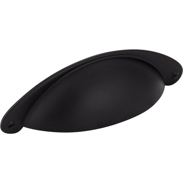 Jeffrey Alexander - 3'' Center-to-Center Matte Black Lyon Cabinet Cup Pull - Matte Black