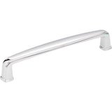 Jeffrey Alexander - 128 mm Center-to-Center Polished Chrome Square Milan 1 Cabinet Pull - Polished Chrome