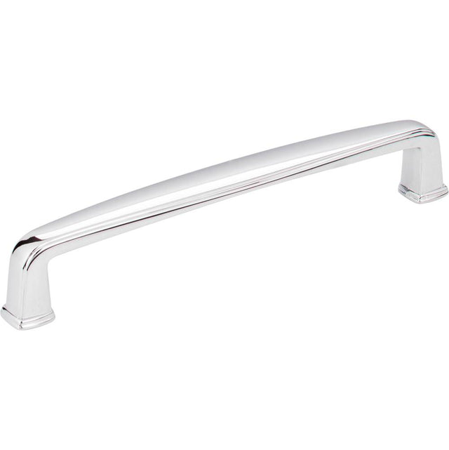Jeffrey Alexander - 128 mm Center-to-Center Polished Chrome Square Milan 1 Cabinet Pull - Polished Chrome