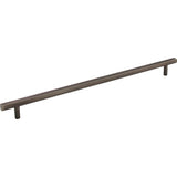 Jeffrey Alexander - 305 mm Center-to-Center Brushed Pewter Square Dominique Cabinet Bar Pull - Brushed Pewter