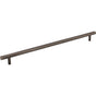 Jeffrey Alexander - 305 mm Center-to-Center Brushed Pewter Square Dominique Cabinet Bar Pull - Brushed Pewter