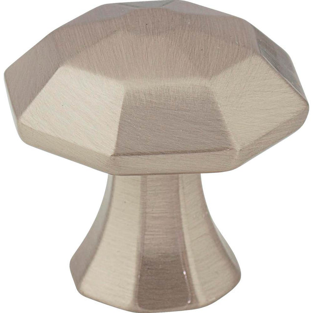 Jeffrey Alexander - 1-1/4'' Overall Length Satin Nickel Octagonal Wheeler Cabinet Knob - Satin Nickel