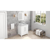 Jeffrey Alexander - 30'' White Cade Vanity - White