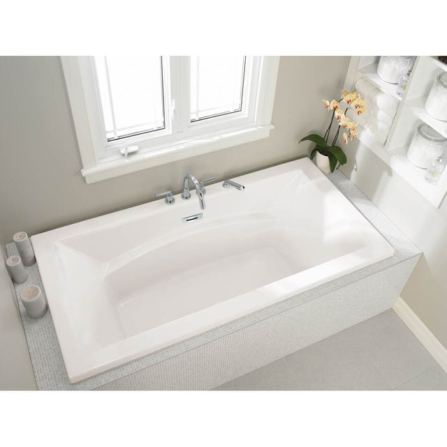 Jetta - Etta 66X36 Rectangle Center Drain White Combo White Trim Rfrb - White