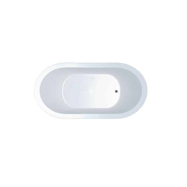 Jetta - Rowan 66X36 Oval End Drain White Air White Trim Lb - White