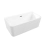 Jetta - Morgan 66x32 Rectangle Center Drain White Soaker Skirted - White