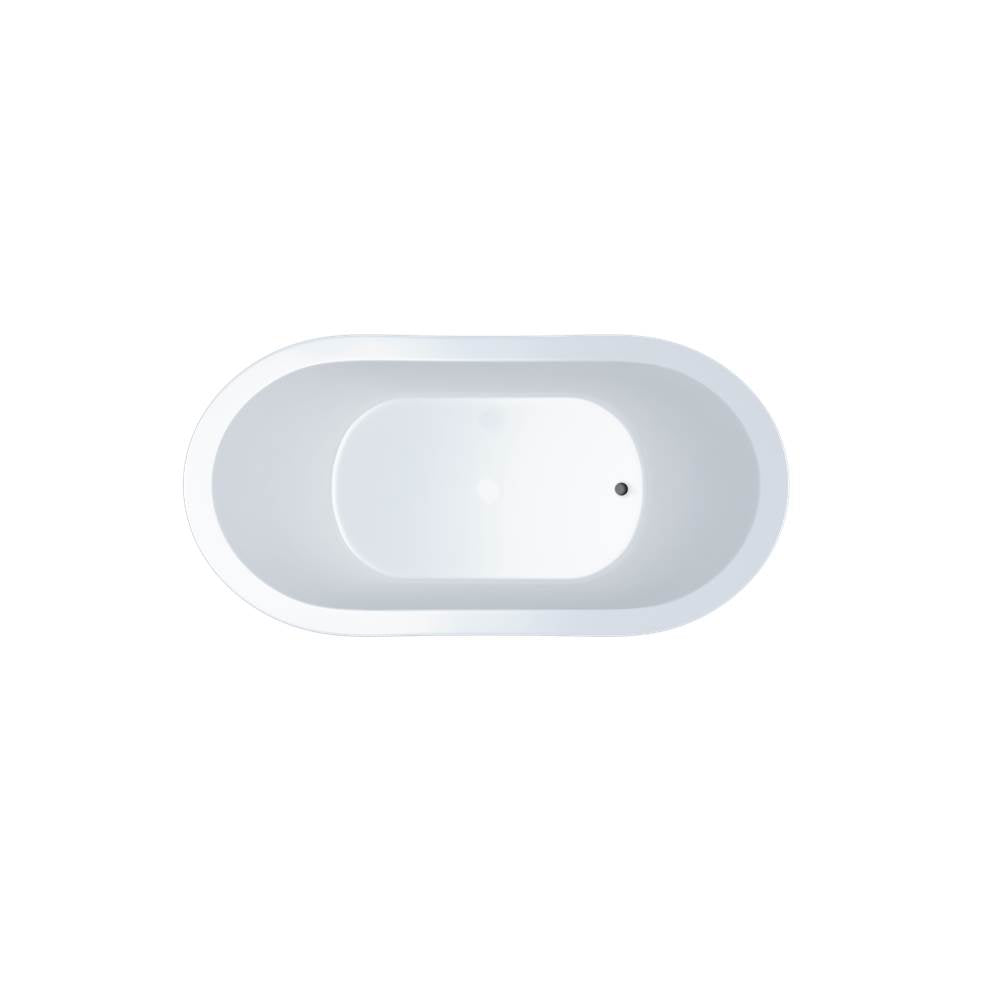 Jetta - Rowan 72X42 Oval End Drain White Air White Trim Lb - White