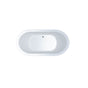 Jetta - Darby 66X36 Oval Center Drain White Air White Trim Lf - White