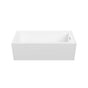 Jetta - Emerson 60x32 Rectangle End Drain White Soaker Skirted 2 Sided - White