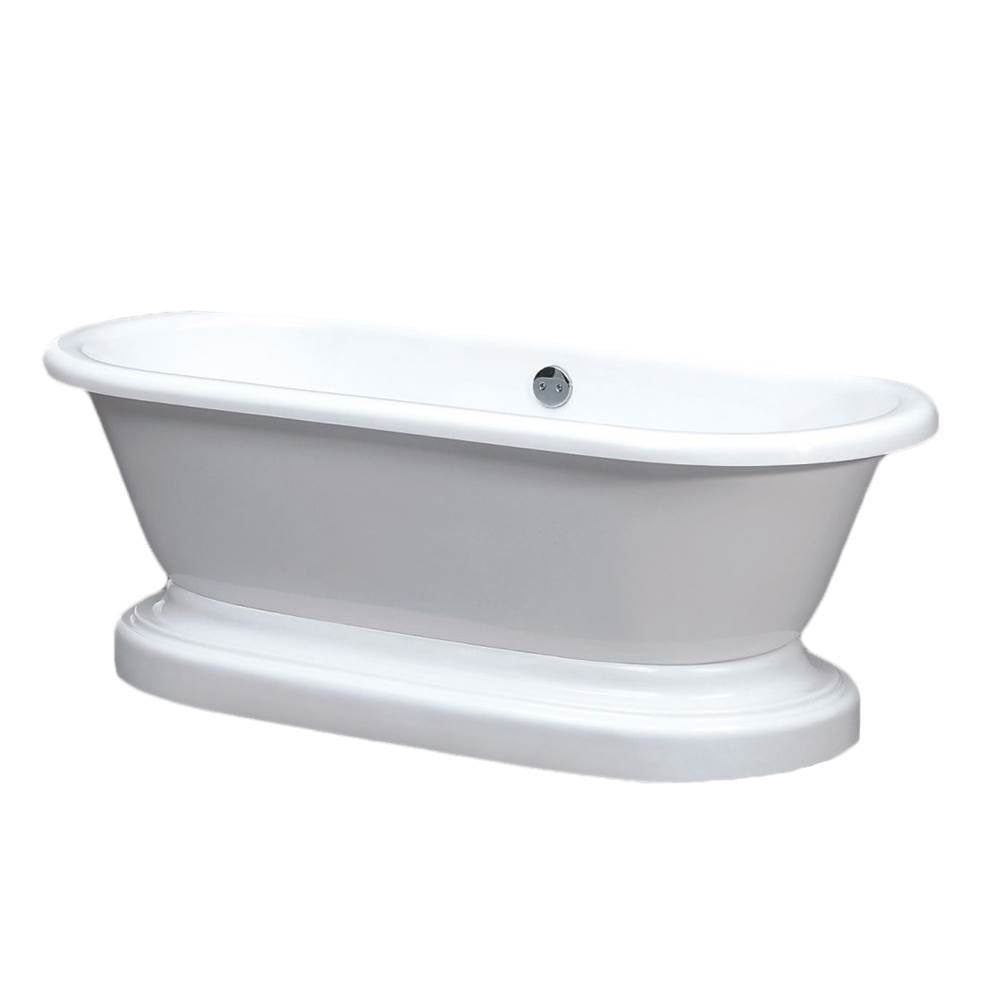 Jetta - Penelope-71X31 Wht Freestand Tub Center Drain - White