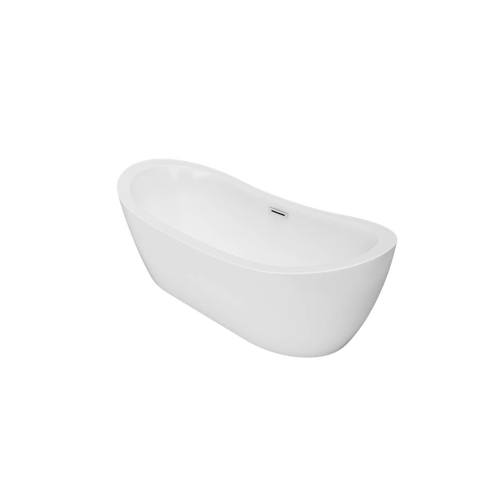 Jetta - Eclipse 71X32 Oval Center Drain White Soaker Nj - White