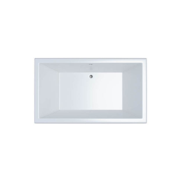 Jetta - Knox 66X36 Rectangle Center Drain White Air White Trim Lf - White