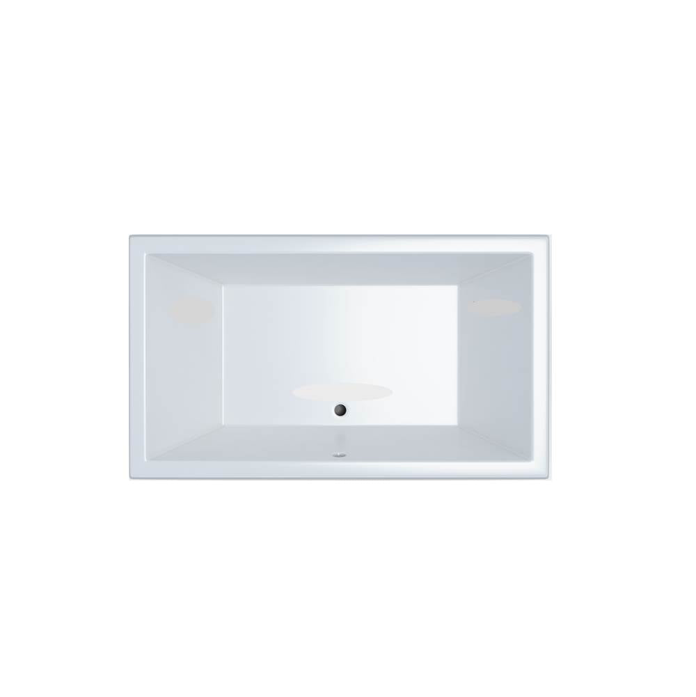 Jetta - Knox 66X42 Rectangle Center Drain White Air White Trim Lb - White