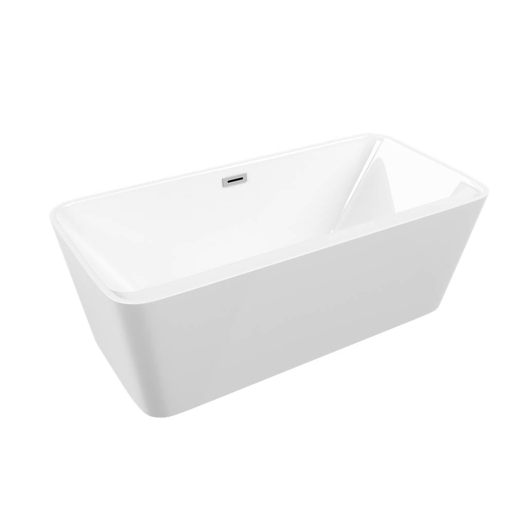 Jetta - Riley 60X32 Oval Center Drain White Soaker White Wof - White