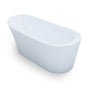 Jetta - Lumos - 67X31 Wht Freestand Tub End Drain W/White W&O - White
