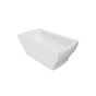 Jetta - Equinox - 71X35 Wht Freestand Tub Center Drain W/Chrome W&O - White