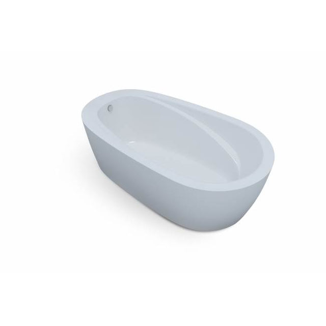 Jetta - Aurora - 65X36 Wht Freestand Tub End Drain W/Chrome W&O - White