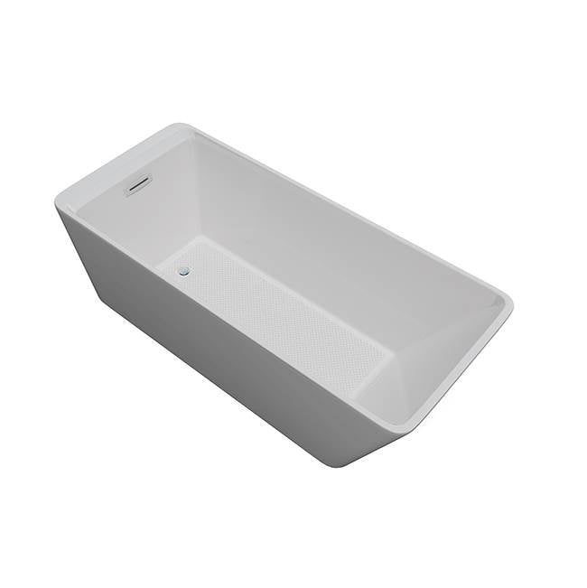 Jetta - Orion - 67X30 Wht Freestand Tub End Drain W/White W&O - White