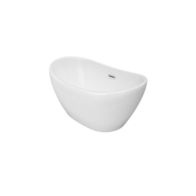 Jetta - Halley - 67X32 White Freestanding Tub Center Drain W/White W And O - White