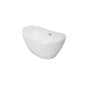 Jetta - Halley - 67X32 Wht Freestand Tub Center Drain W/White W&O - White