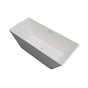 Jetta - Vega - 67X32 Wht Freestand Tub Center Drain W/White W&O - White