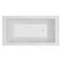 Jetta - Atlas 2 Pc - 66X34 Wht Freestand Tub Center Drain W/Chrome W&O - White