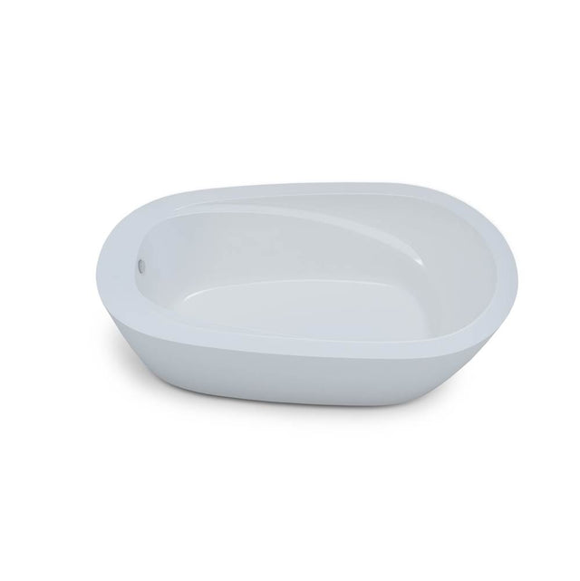 Jetta - Aurora - 65X36 Wht Freestand Tub End Drain W/White W&O - White