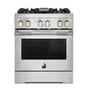 Jenn-Air - 30'' Pro-Range Dual Fuel, Rise Style, 2-20K, 15K, 5K, Dual Fan Multi-Mode True Convection
