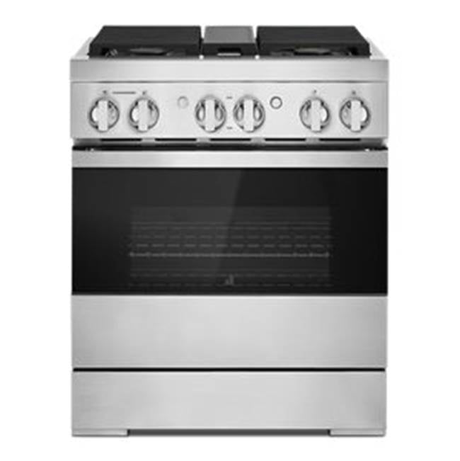 Jenn-Air - 30'' Pro-Range Dual Fuel, Noir Style, 2-20K, 15K, 5K, Dual Fan Multi-Mode True Convection