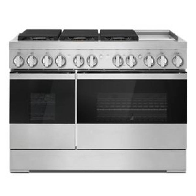 Jenn-Air - 48'' Pro-Range Dual Fuel, Noir Style, Griddle, 3-20K, 2-15K, 5K, Dual Fan Multi-Mode True Convection