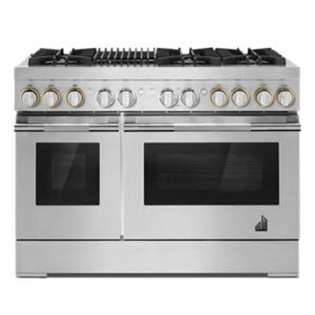 Jenn-Air - 48'' Pro-Range Dual Fuel, Rise Style, Grill, 3-20K, 2-15K, 5K, Dual Fan Multi-Mode True Convection