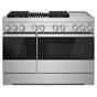 Jenn-Air - 48'' Pro-Range Dual Fuel, Noir Style, Grill/Griddle, 2-20K, 15K, 5K, Dual Fan Multi-Mode True Convection
