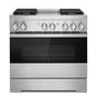 Jenn-Air - 36'' Pro_Range Dual Fuel, Steam, Noir Style, Griddle, 2-20K, 15K, 5K Dual Fan Multi-Mode True Convection
