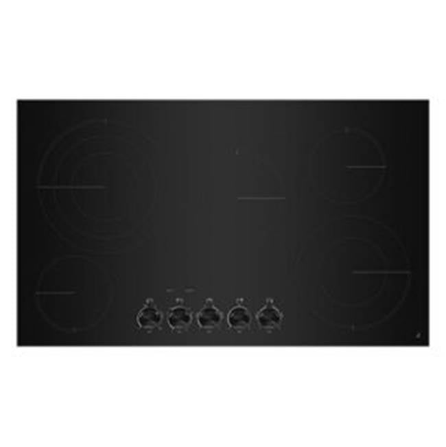 Jenn-Air - 36'' Radiant Cooktop, Black Trim, Knobs - Black