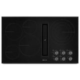 Jenn-Air - 36'' Elec Downdraft Cktp, Black, Knobs - Black