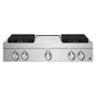 Jenn-Air - 36'' Rangetop, Noir Style, Griddle, 2-20K, 15K, 5K-500 Simmer